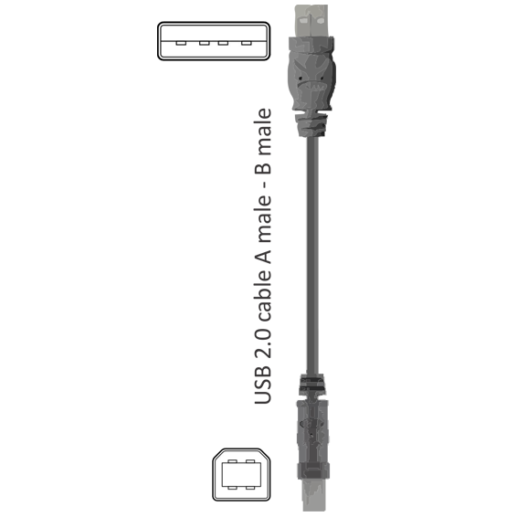 ZED electronic USB kabl za printer, dužina 1.8 metara - USB-AB/1.8