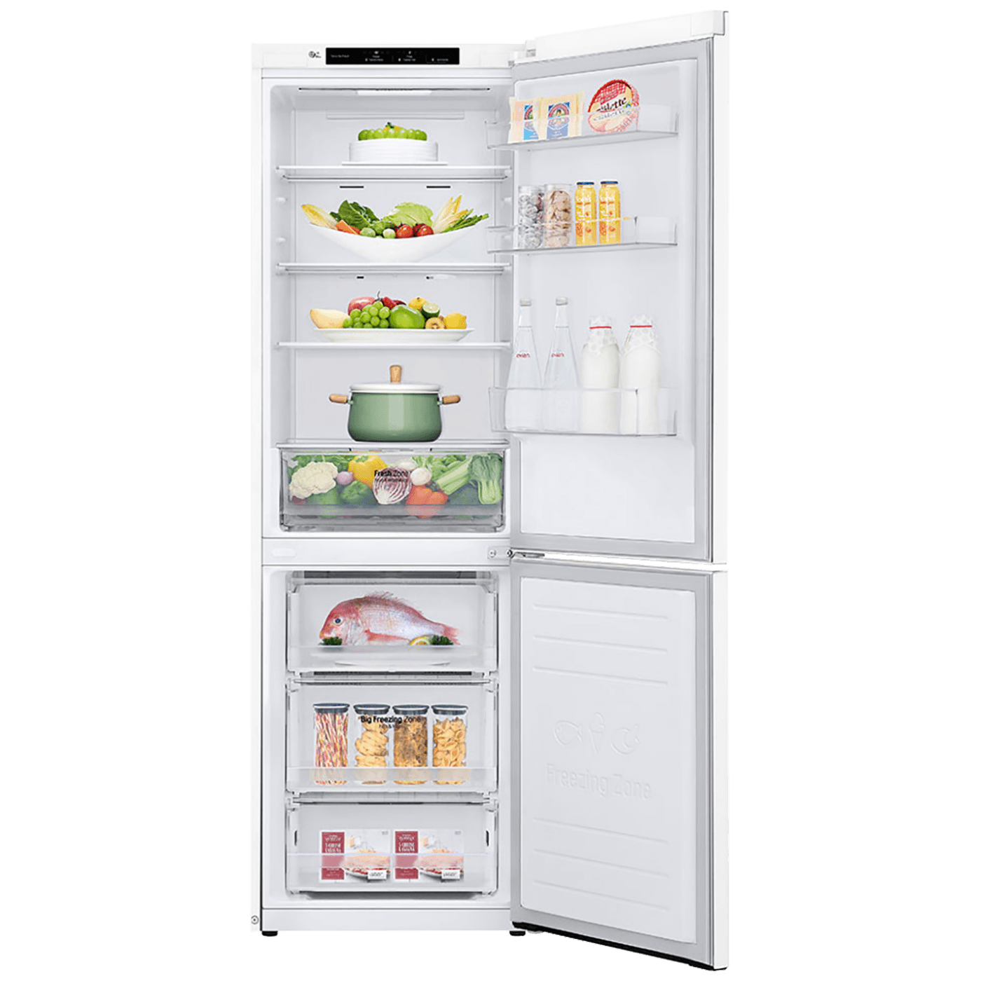 LG Frižider/zamrzivač, ukupna zapremina 341 l, A++ - GBP31SWLZN