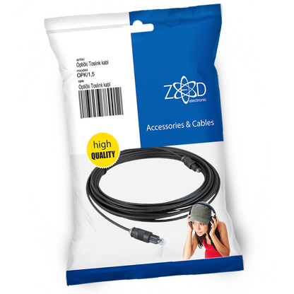 ZED electronic Optički Toslink kabl 1.5 metar, extra kvaliteta - OPK/1,5