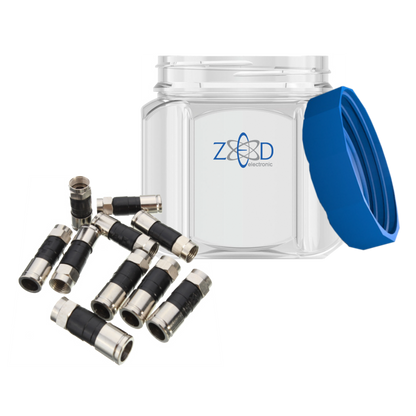 ZED electronic Kompresioni konektor extra kvalitet,  RG6,pak. 100 kom. - CO-XD/100