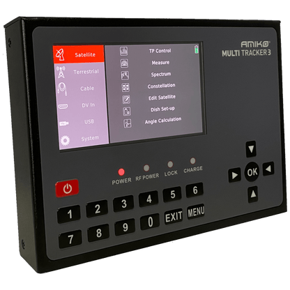Amiko Mjerni instrument, DVB-S/S2/DVB-T/T2/DVB-C/C2,  AMOLED ekran - MULTITRACKER 3