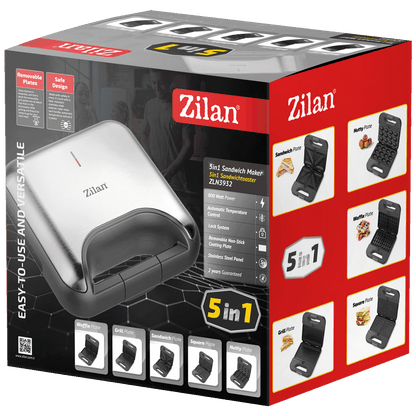 Zilan Toster 5u1, Inox, LED indikator, 800 W - ZLN3932