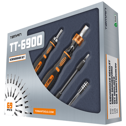 Toman Set alata, profesionalni komplet, 69 kom - TT-6900