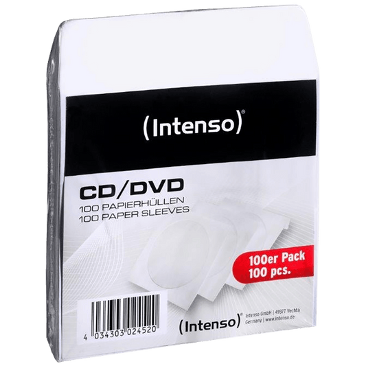 (Intenso) Papirni omot za CD/DVD medije, pakiranje 100 komada - Papersleeve 100