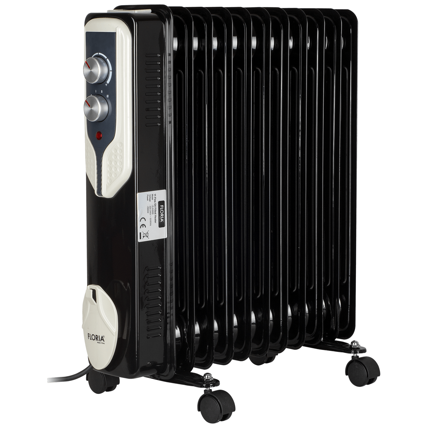 Floria Radijator uljni, 2500 W, 11 rebara - ZLN3666