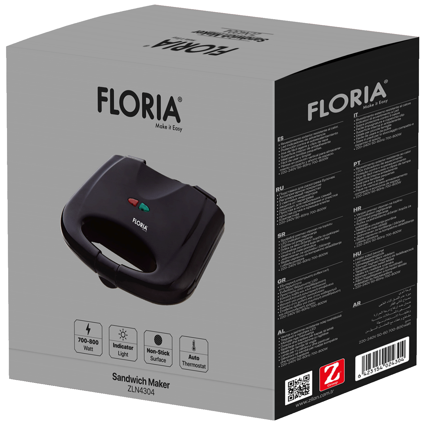 Floria Toster, LED indikator, 750 W - ZLN4304