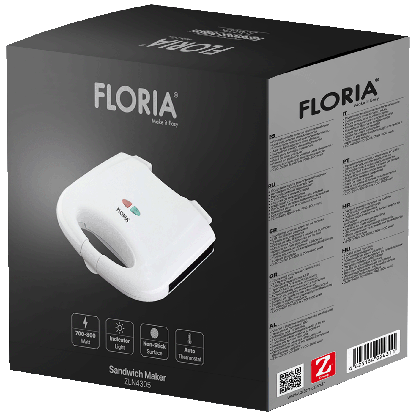 Floria Toster, LED indikator, 750 W - ZLN4305