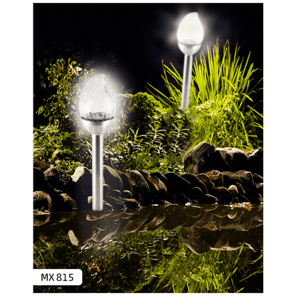 home Solarna vrtna LED lampa, metal / staklo - MX 815