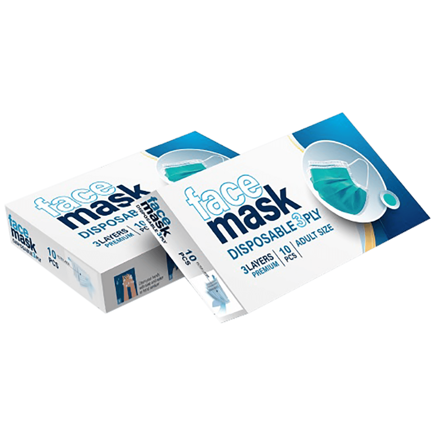 NN Maska za lice, zaštitna, troslojna