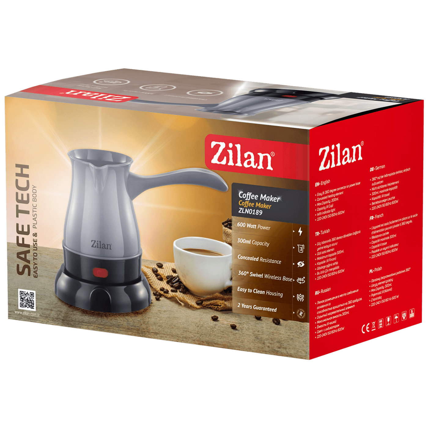 Zilan Kuhalo za kafu, 600 W, 0,3 lit., siva - ZLN0189