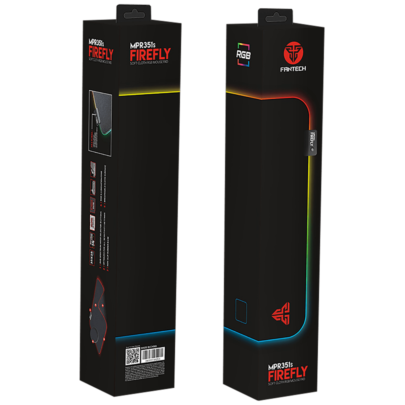 Fantech Podloga za miš, 350 x 250 x 3 mm, RGB - MPR351s Firefly
