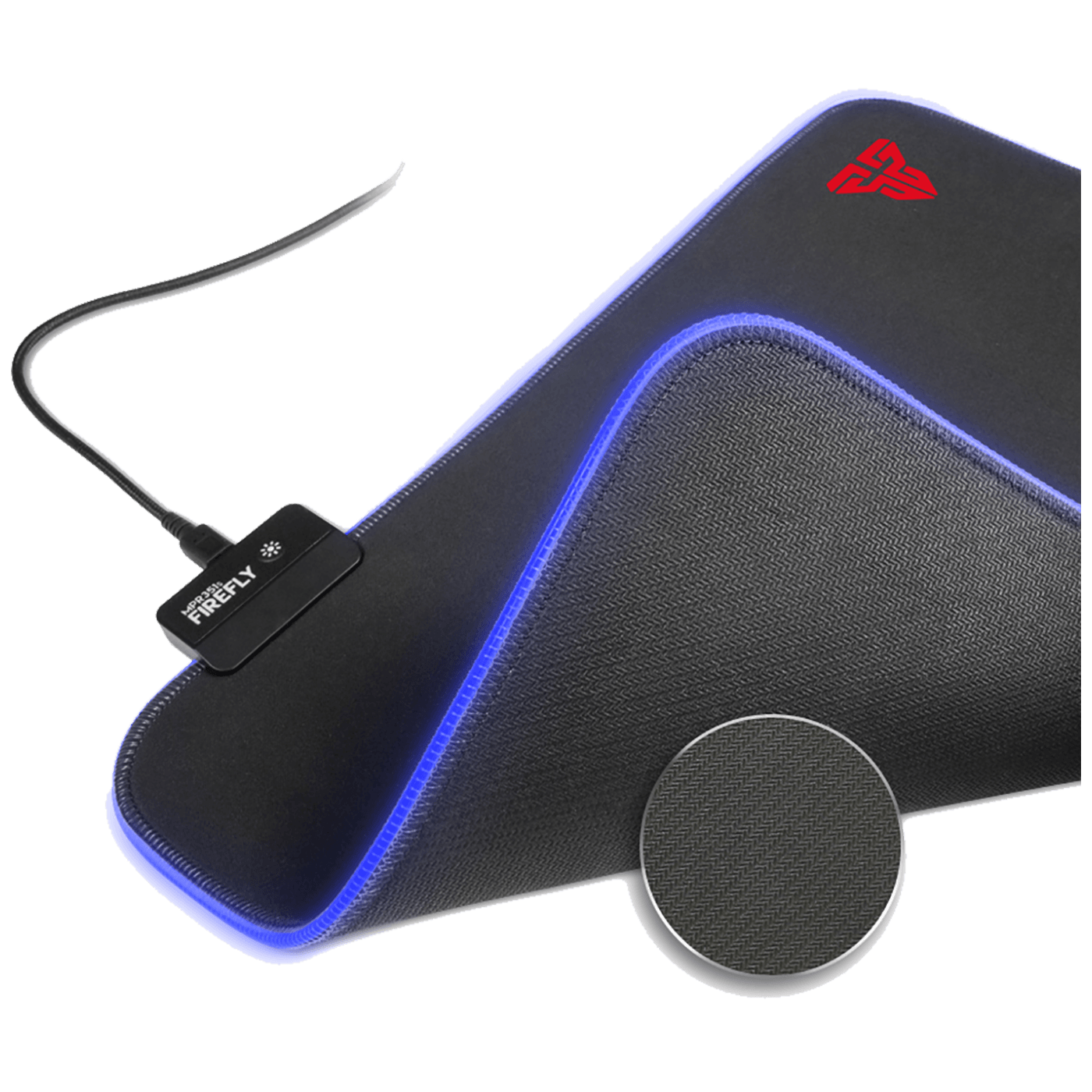 Fantech Podloga za miš, 350 x 250 x 3 mm, RGB - MPR351s Firefly
