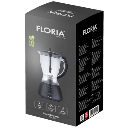 Floria Blender,  zapremina 1.5 lit, 300 W, crna - ZLN3080