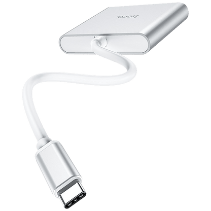 hoco. Konverter USB HUB type C to USB3.0/HDMI/PD - HB14 Easy use