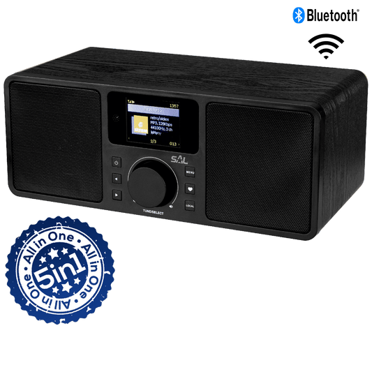 SAL Internet radio, FM , DAB, Bluetooth , 5u1 - INR 5000/BK