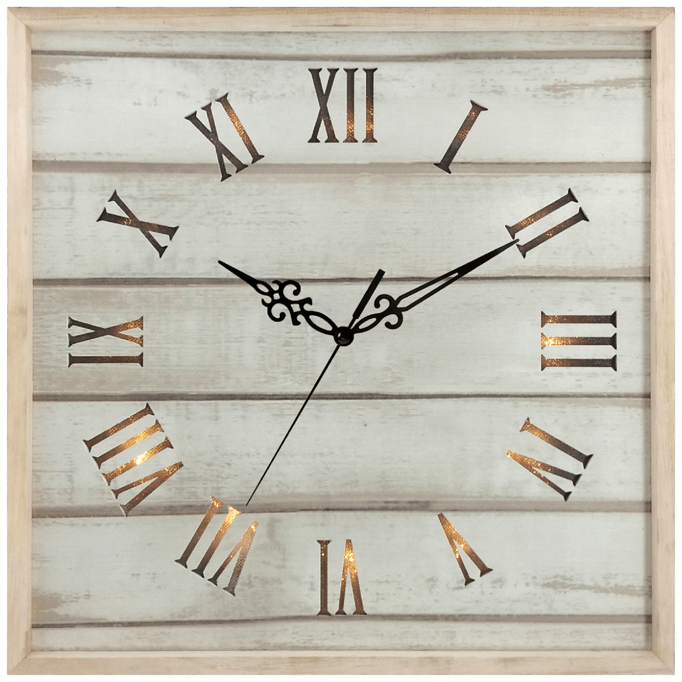 home Sat zidni, drveni, sa pozadinskim LED osvjetljenjem - SWC 31