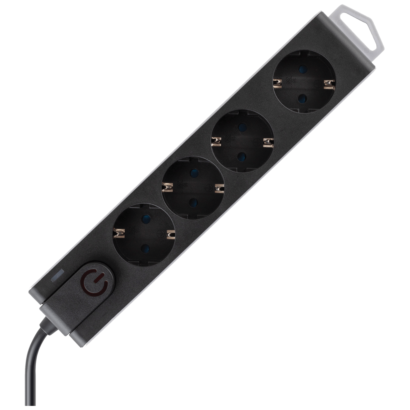 home Produžni kabl sa zaštitom, 4 utičnica, 1.5 mm², 3 met - NVT 4K-3/BK