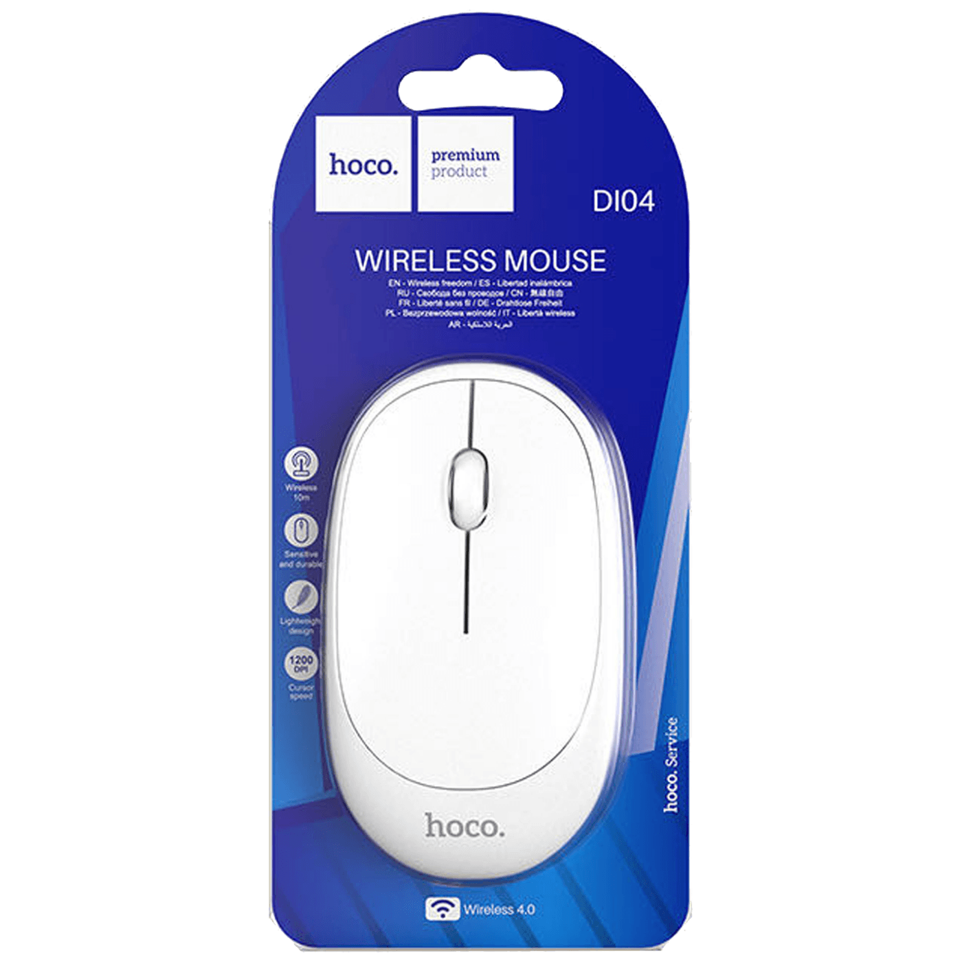 hoco. Miš bežični, Bluetooth - DI04 BT