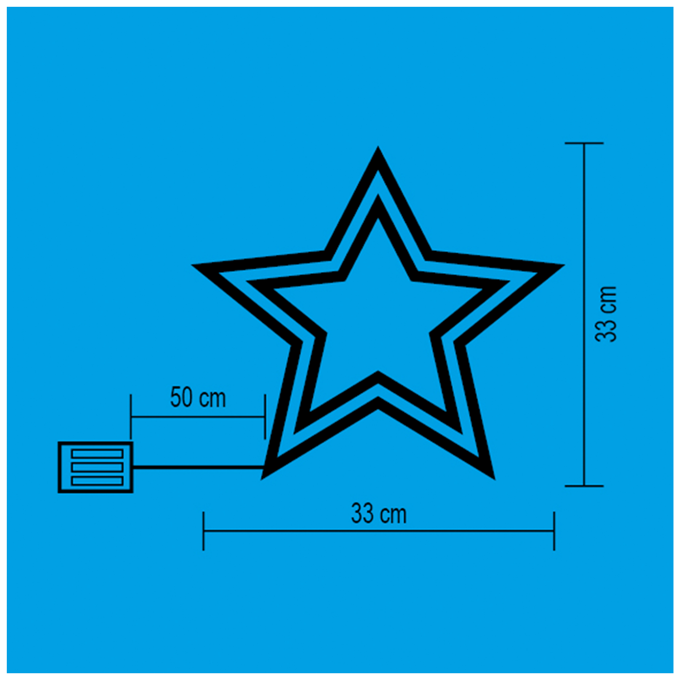 home Dekorativna rasvjeta, ukras za prozor - KID 503 B/WW