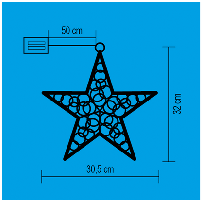home Dekorativna rasvjeta, ukras za prozor - KID 211 B/WW