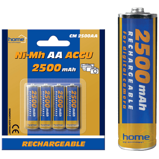 home Baterija punjiva AA, 2500mAh, blister 4 kom - CM 2500AA
