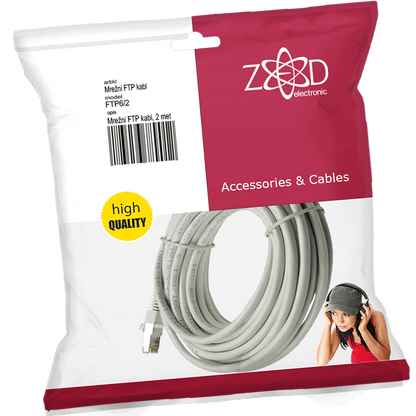 ZED electronic Mrežni FTP kabl, CAT6, 2 met - FTP6/2