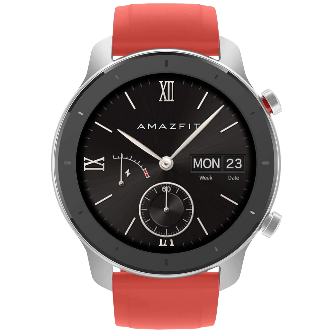Amazfit SAT pametni, 1.2" AMOLED zaslon, vodootporan 5ATM, BT - GTR 42mm Coral Red