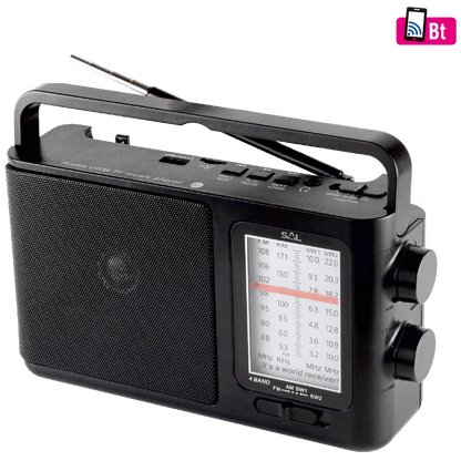 SAL Radio prijemnik + Bluetooth, 4u1, AM-FM-SW1-SW2 band - RPR 7B