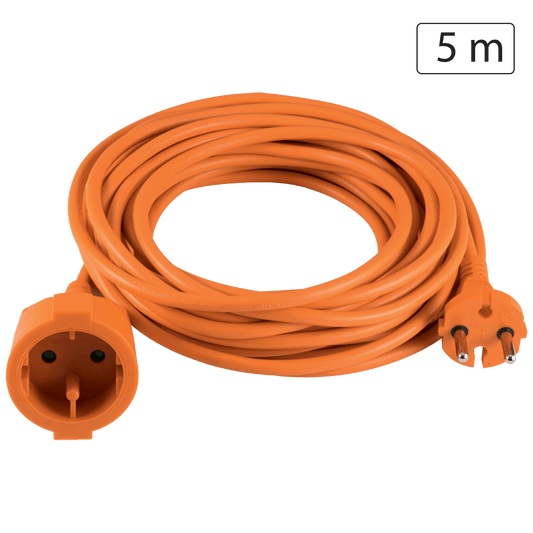 home Produžni strujni kabl 1 utičnica, 5m, H05VV-F 3G 1,5mm² - NV 2-5/OR/1.5