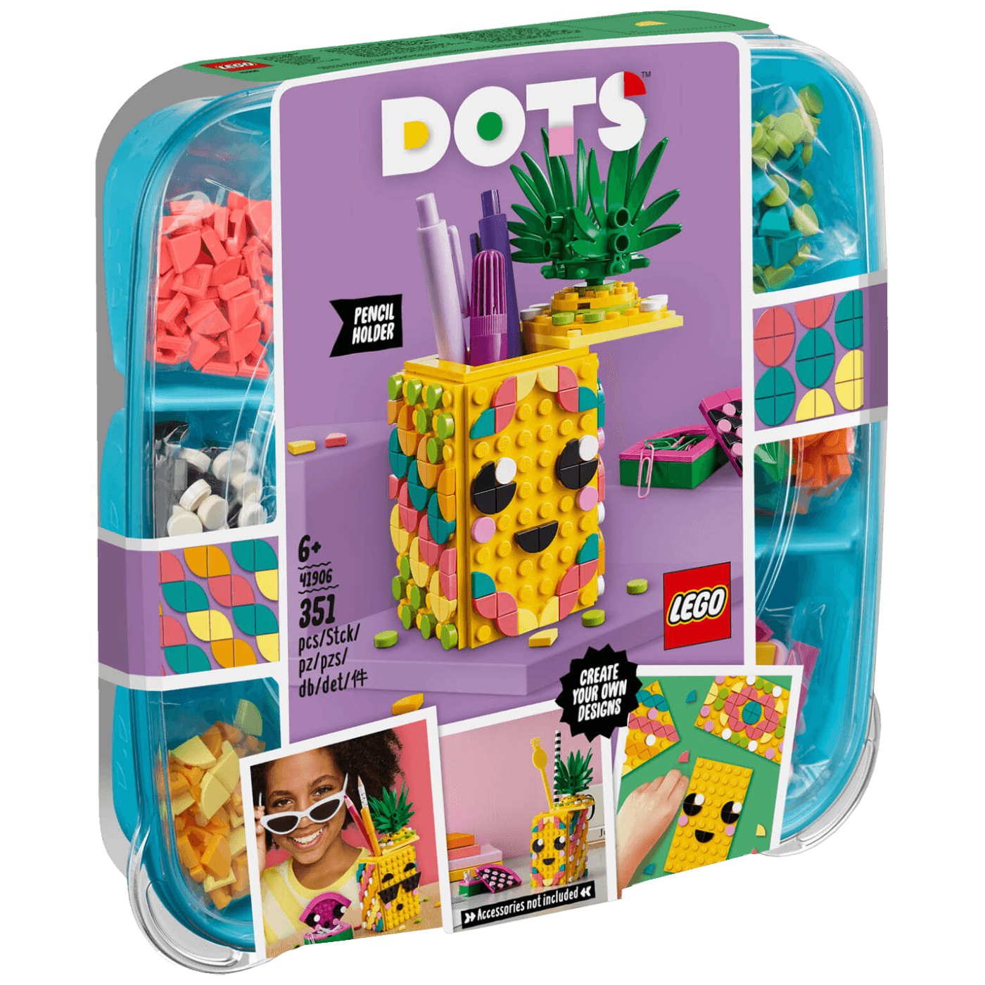 Lego Držač za olovke u obliku ananasa, LEGO Dots