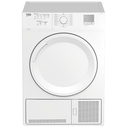 Beko Kondenzacijska sušilica, kapacitet 7 kg, 15 programa, B - DF 7111 PAW