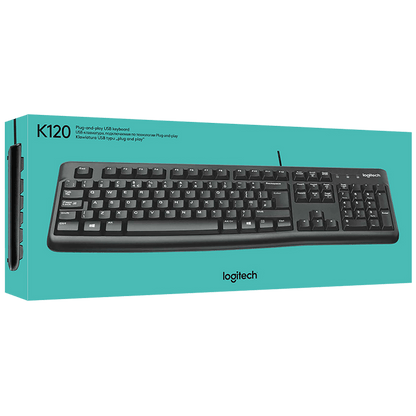 Logitech Tastatura, USB, International layout - K120