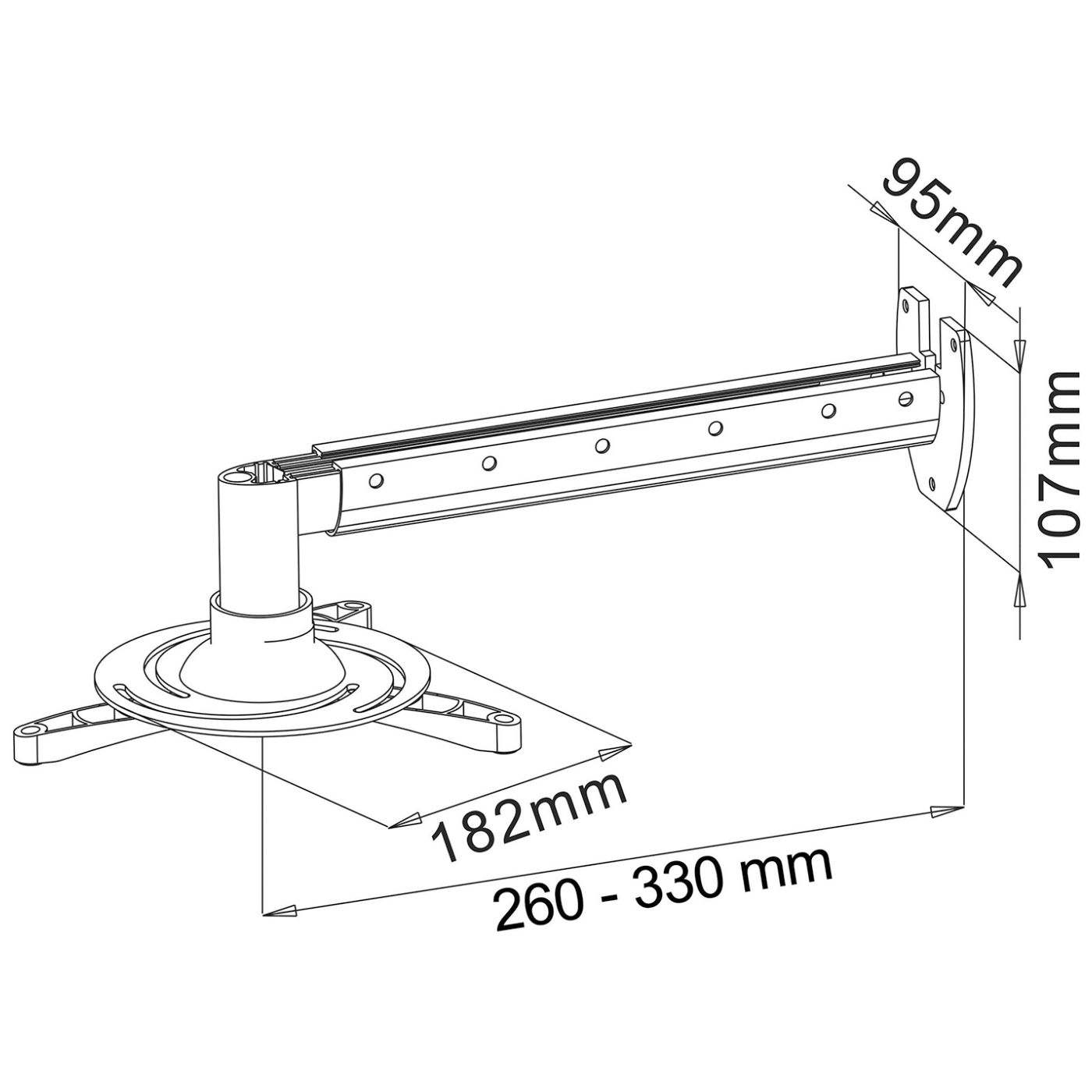 My Wall Zidni nosač za projektor - H 16-5