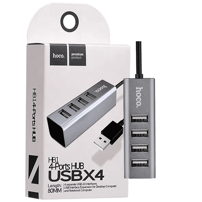 hoco. Konverter HUB USB 2.0 to 4 x USB2.0 - HB1