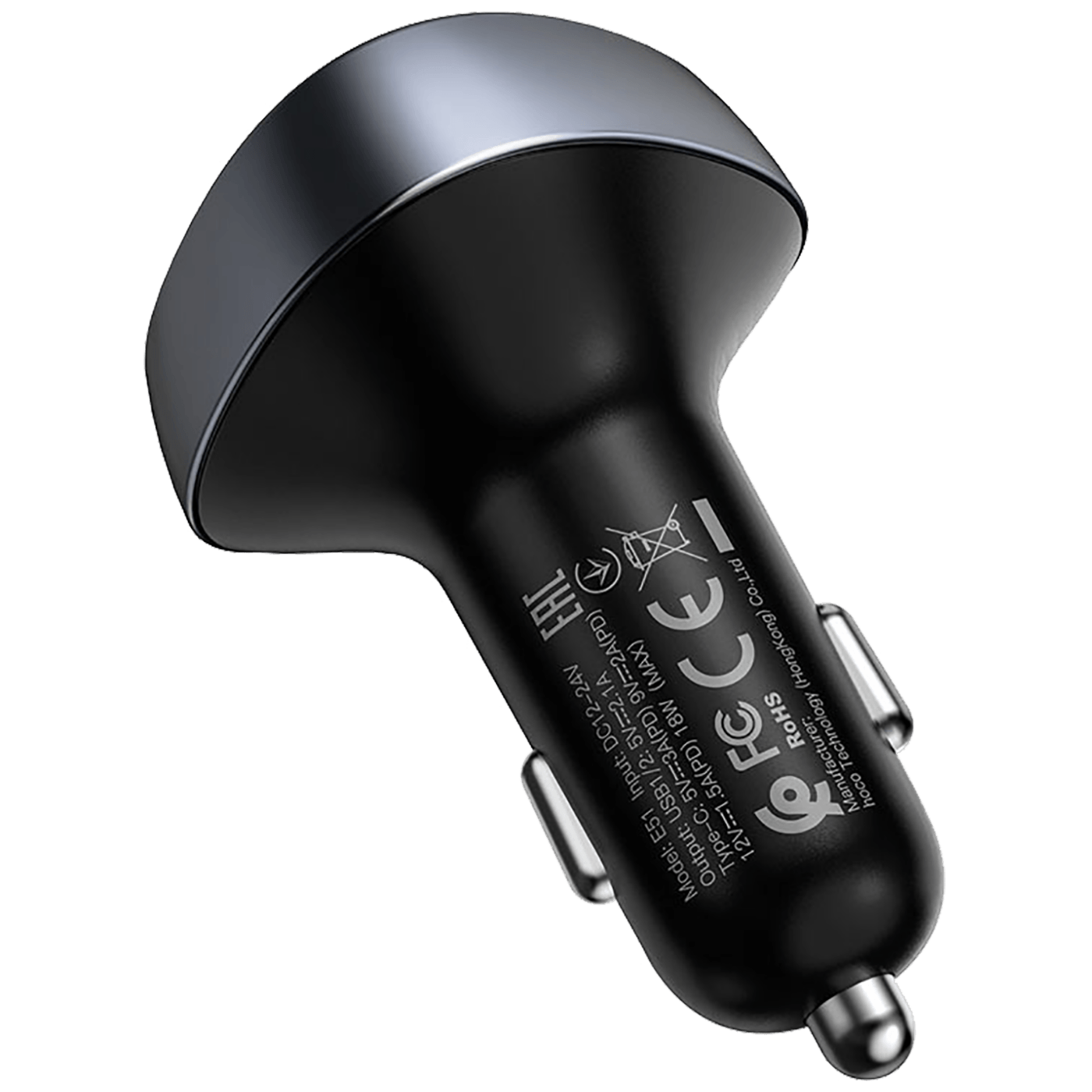 hoco. FM modulator, Bluetooth, 12/24 V, 2xUSB, 1xtype C, PD 18W - E51 Road treasure