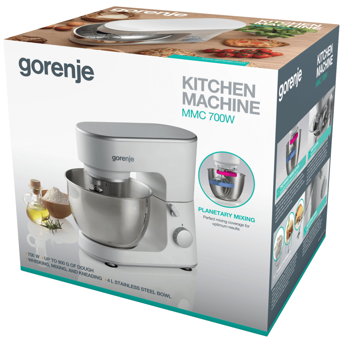 Gorenje Mikser sa posudom, 700W, 6 brzina, kuhinjski robot - MMC700W