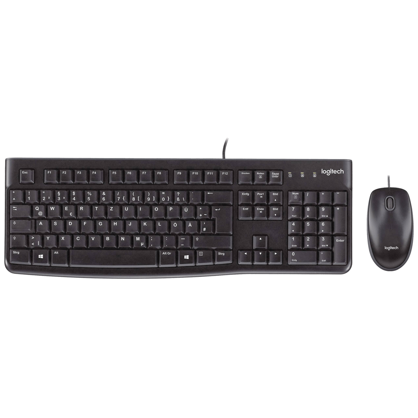 Logitech Tipkovnica+miš, set, žični, USB - MK120