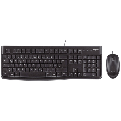 Logitech Tipkovnica+miš, set, žični, USB - MK120
