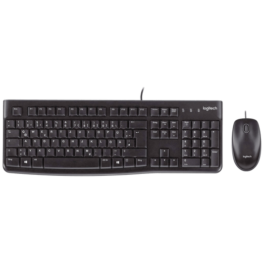 Logitech Tipkovnica+miš, set, žični, USB - MK120