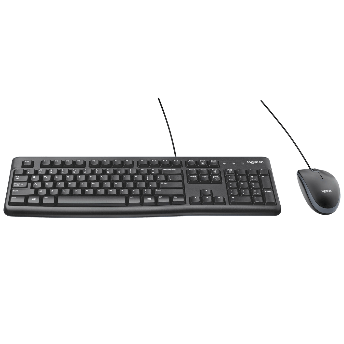 Logitech Tipkovnica+miš, set, žični, USB - MK120