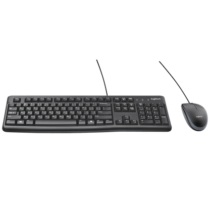 Logitech Tipkovnica+miš, set, žični, USB - MK120