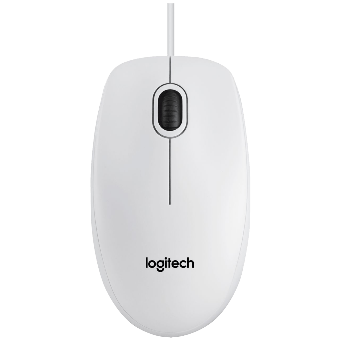 Logitech Miš optički, 800 dpi, 3 tipke, USB - B100 White