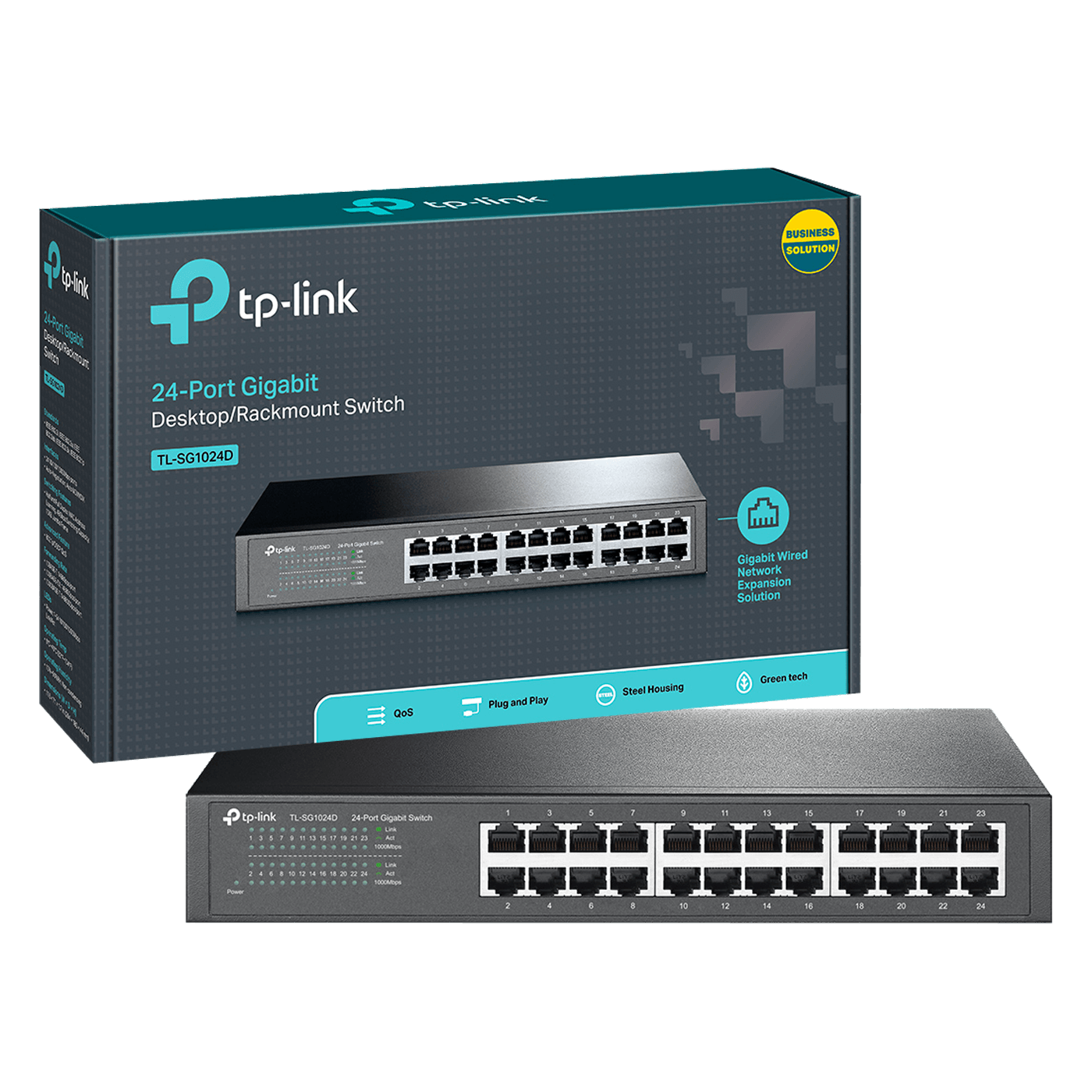 TP-LINK 24-Portni switch, 24x10/100/1000 Mbps - TL-SG1024D
