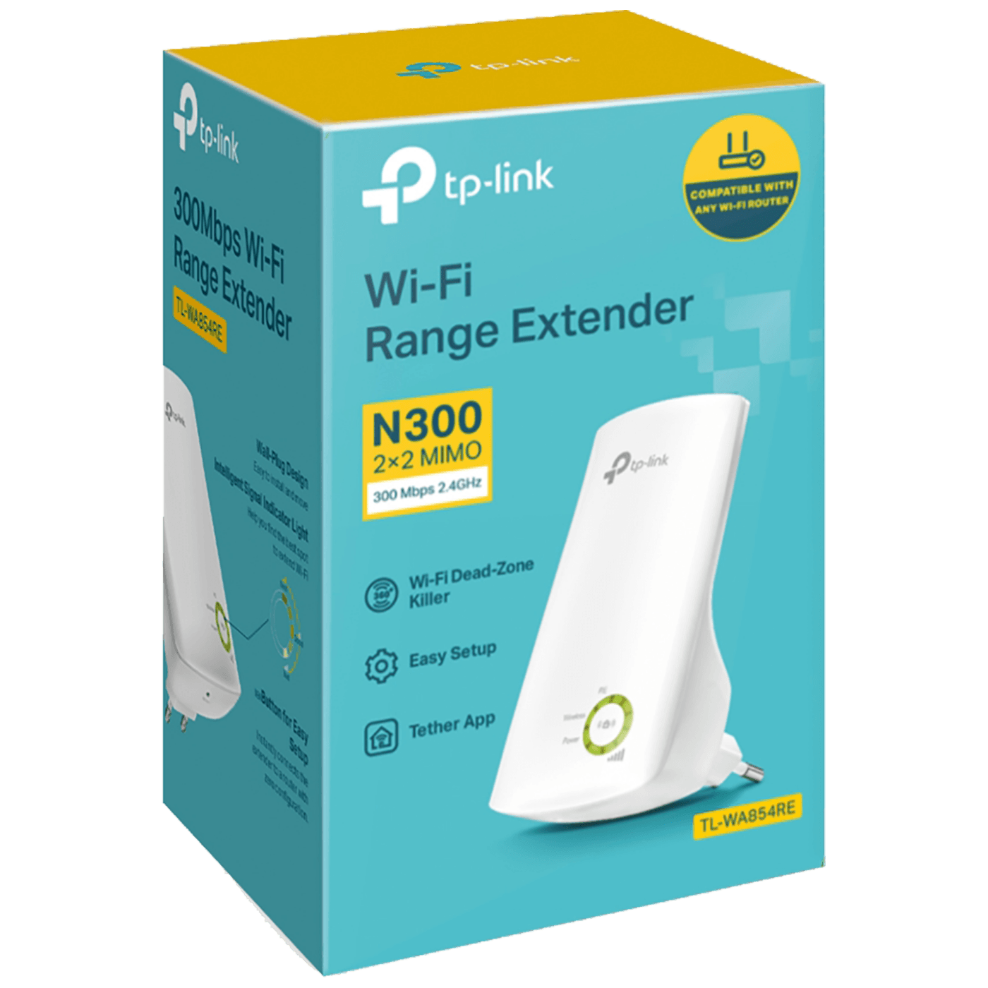 TP-LINK Wireless-N Extender-Access Point, 300Mbps, 2,4GHz - TL-WA854RE