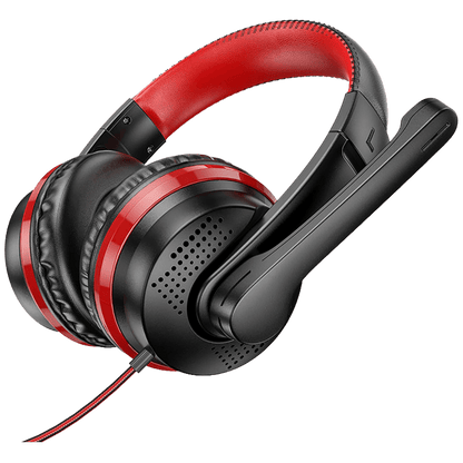 hoco. Slušalice sa mikrofonom, gaming, 3.5 mm, crvena - W103 Magic tour, Red
