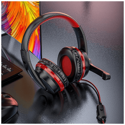 hoco. Slušalice sa mikrofonom, gaming, 3.5 mm, crvena - W103 Magic tour, Red