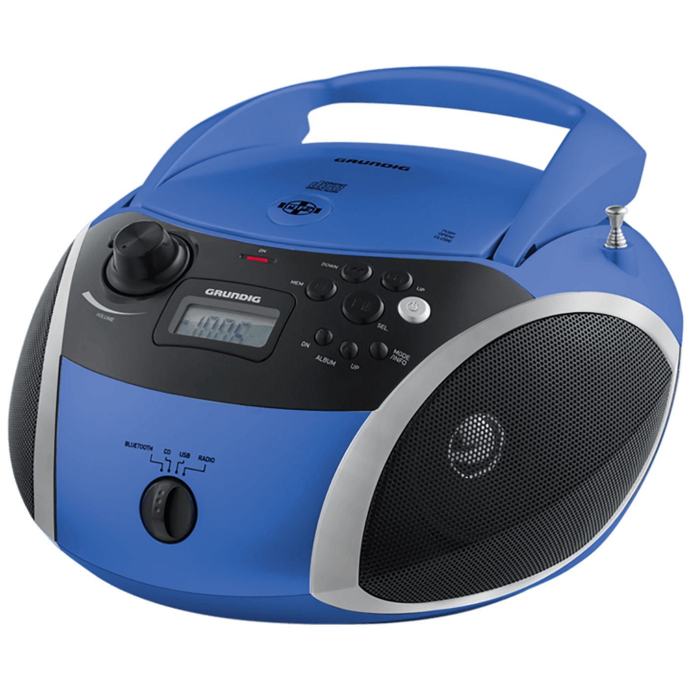 Grundig Radio prijemnik, CD player, Bluetooth - GRB 3000 BT Plavo / Srebrena
