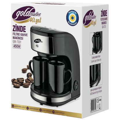 Goldmaster Aparat za filter kafu, priprema do 2 šolje, 450W, 320 ml - GM-7331G Zinde