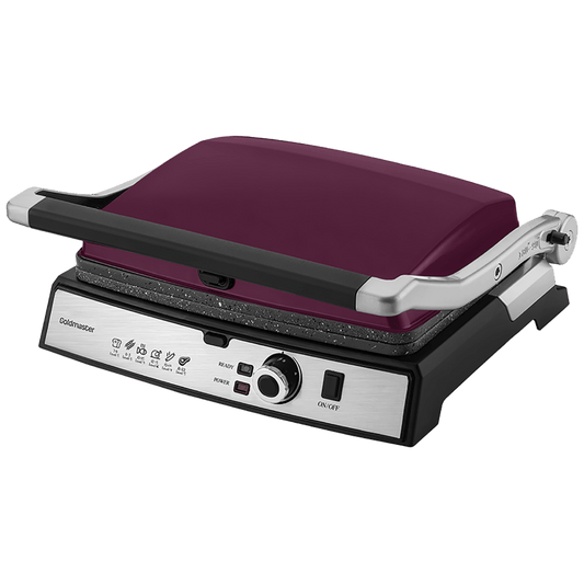 Goldmaster Grill kontaktni, granitni premaz, otvaranja za 180°, 2000W - GM-7450M Tostmix - Purple