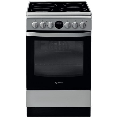 Indesit Štednjak, 4 staklokeramičke ringle, pećnica 59 lit., 50cm, A - IS5V5CCX/EU